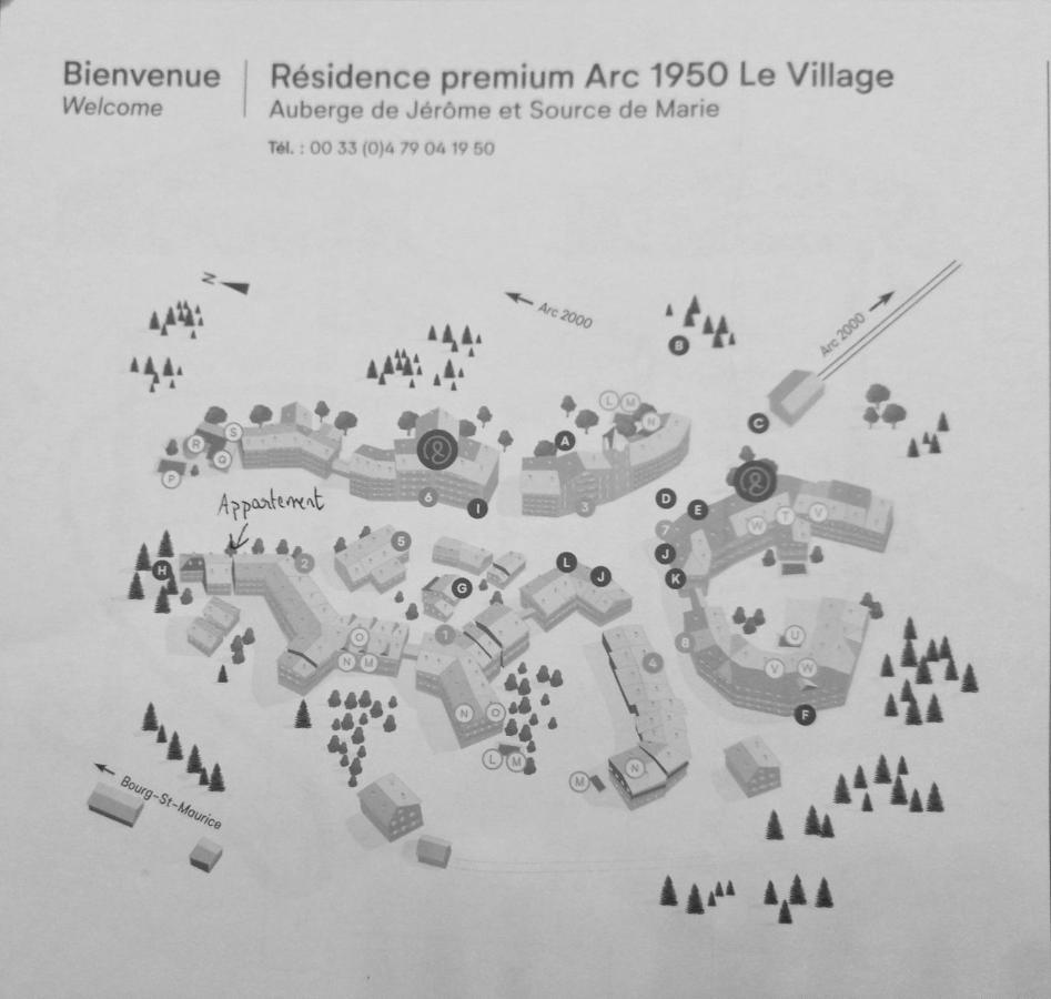 Arc 1950 Appartement 4 Personnes Ski Aux Pieds Les Arcs  Eksteriør billede